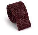 Red and White Speckled Knit Tie