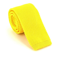 Solid Yellow Knit Tie