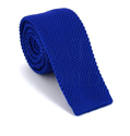 Solid Blue Knit Tie