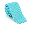 Solid Light Blue Knit Tie