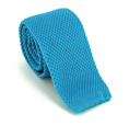 Solid Turquoise Knit Tie