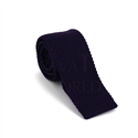 Solid Purple Knit Tie