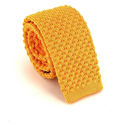 Yellow Wave Textured Knit Tie