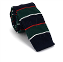 Multicolor Striped Knit Tie