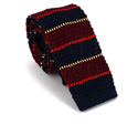 Multicolor Striped Knit Tie