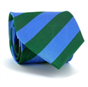 Blue and Green Striped Tie