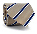 Beige Striped Tie