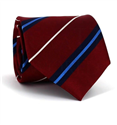 Burgundy Striped Tie