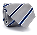 Silver Striped Tie