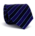 Purple and Black Striped Tie
