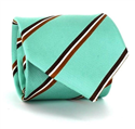 Turquoise Green Striped Tie