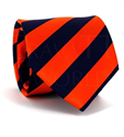 Orange and Blue Striped Ties