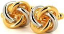 Gold and Silver 4-Knot Cufflinks