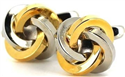 Golden and Silver 4-Knot Cufflinks II