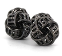Black 4-Knot Cufflinks
