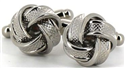 Silver Four-Knot Cufflinks