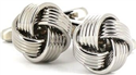 Striped 4-Knot Cufflinks
