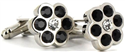 6 Crystal Cufflinks