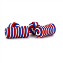 White, Blue, and Red Barrel Cufflinks