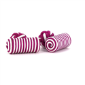 Fuchsia and White Barrel Cufflinks