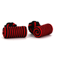 Black and Garnet Barrel Cufflinks