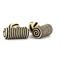 Black Barrel and Mother-of-Pearl Cufflinks