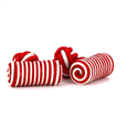 Red and White Barrel Cufflinks