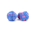 Large Sky Blue and Pink Sphere Cufflinks