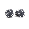 Large Grey and White Ball Cufflinks