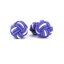 Large Lilac and White Sphere Cufflinks