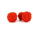 Large Orange Sphere Cufflinks