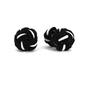 Large Black and White Ball Cufflinks