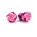 Large Pink, Fuchsia, and White Ball Cufflinks