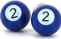 Blue Billiard Ball Cufflinks 2