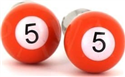 Orange Billiard Ball Cufflinks 5