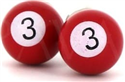 Red Billiard Ball Cufflinks 3