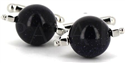 Black Sphere Cufflinks I