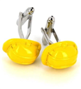 Construction Helmet Cufflinks