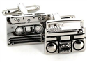 Cassette and Boombox Cufflinks