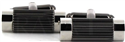 Black Cylindrical Cufflinks