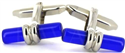 Blue Cylinder Cufflinks