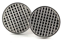 Square Pattern Circular Cufflinks