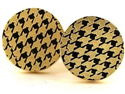 Golden Circular Cufflinks II