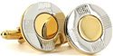 Golden Circular Cufflinks III