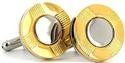 Golden Circular Cufflinks IV