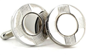 Circular Striped Cufflinks