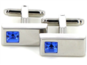 Blue Crystal Cufflinks