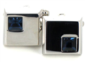 Blue Crystal Cufflinks