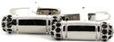 Cylindrical Crystal Cufflinks