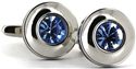 Circular Crystal Cufflinks